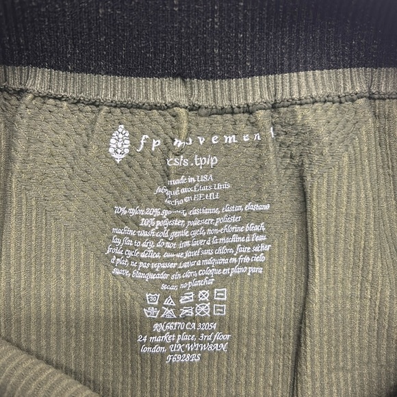 Free People Movement Happiness Runs Prajna Shorts XS/S Army Green NWOT - Picture 4 of 4